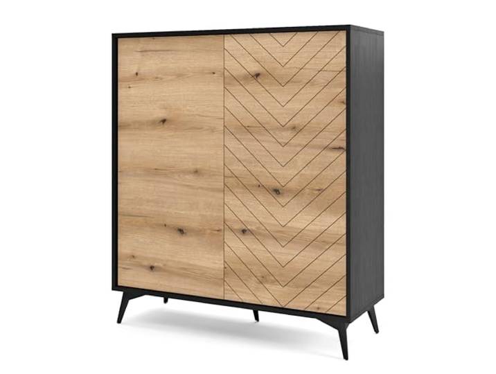 Kommode Jasper KD104 Eiche Evoke/Schwarz 104x77x39 cm Jasper KD104 - Kommode, Eiche Evoke, Schwarz, Breite 104 cm, Höhe 77 cm, Tiefe 39 cm