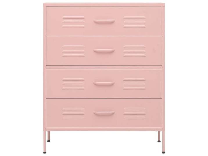 Commode salon - Commode Rose 80x35x101 5 cm Acier - Assemblage requis（6892）