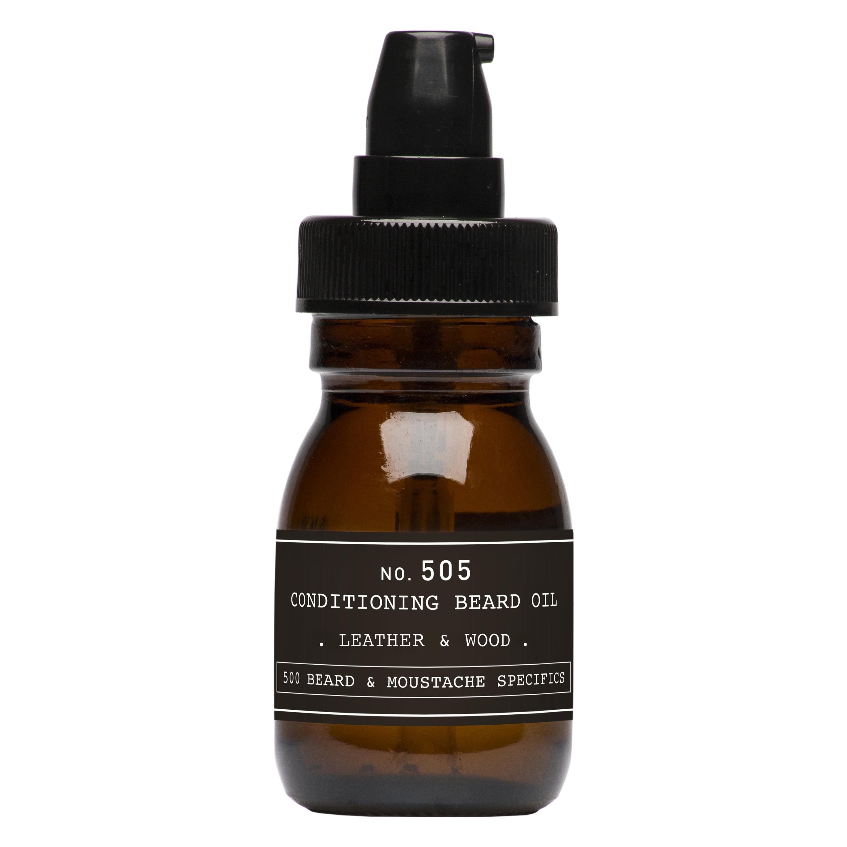 Depot - No. 505 Conditioning Beard Oil - Leather & Wood (30 ml) (D505Leather)