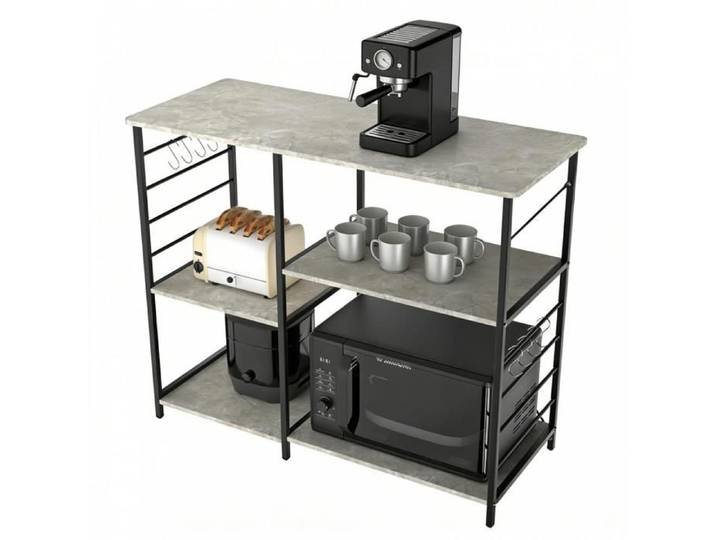 Étagère Four à Micro-Ondes Support Rack Cuisine Etagères de Cuisine Meuble Rangement Desserte de Cuisine pour Stockage