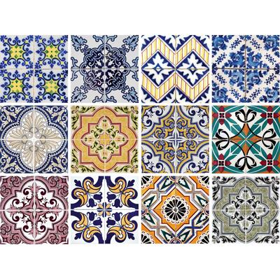 Fliesenaufkleber OTTO HOME "Ornamente", bunt, B:12cm H:15cm, Fliesenaufkleber, Stickerfliesen, selbstklebend, Sticker, 12er Set