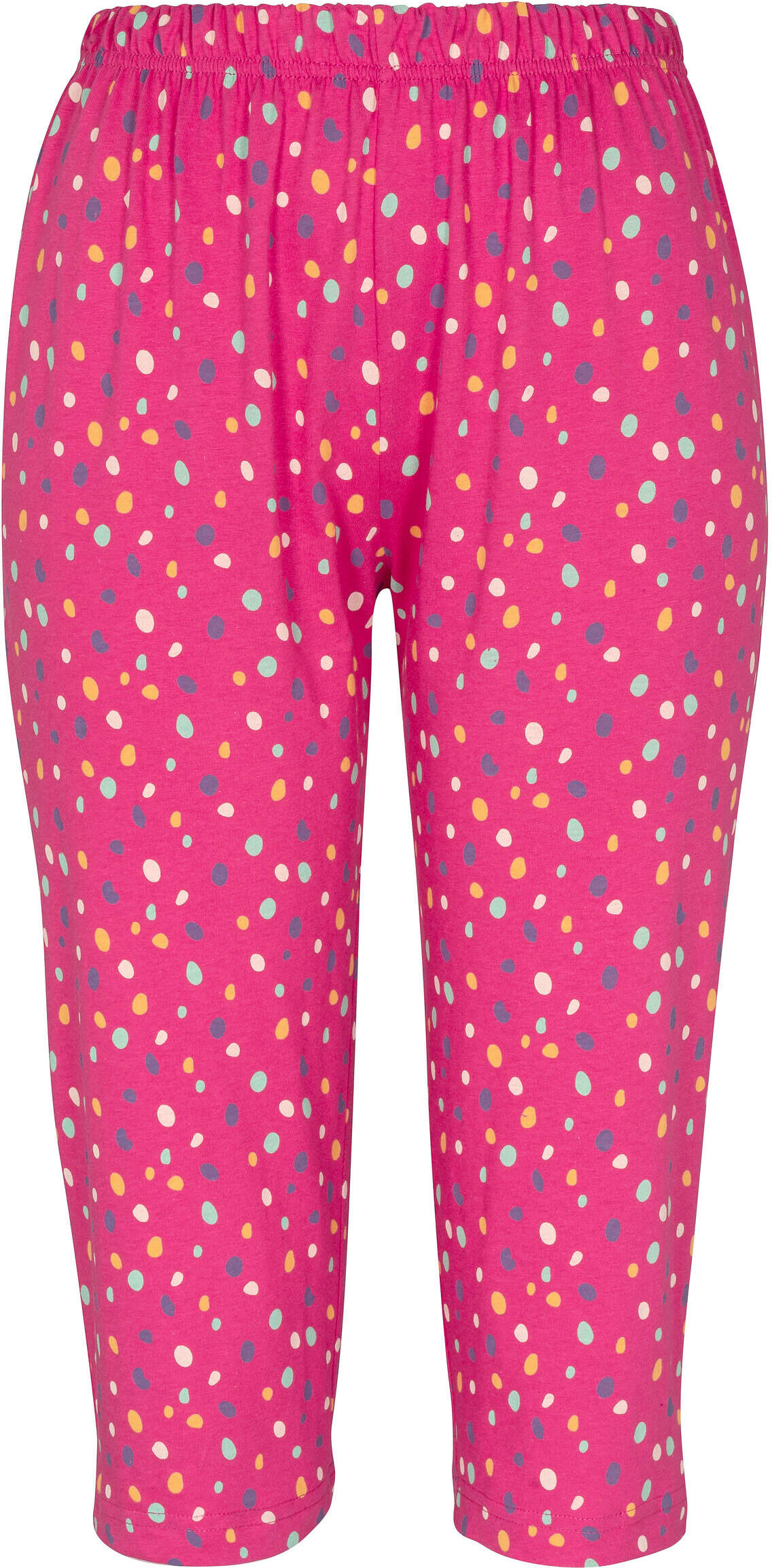 Capri-Pyjama WITT "Capri-Hose Capri-Hose", Damen, Gr. 44/46, pink (fuchsia, bedruckt), Basic, Homewear-Sets Capri-Pyjama