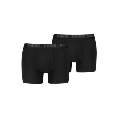 Boxershorts PUMA "Boxershort Everyday Boxers 2P 2er Pack", Herren, Gr. XL, 2 Stk., schwarz, Unterhosen