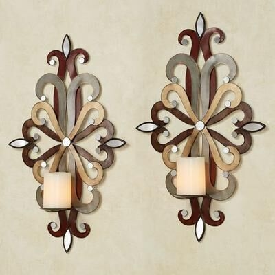 Touch of Class Fiorenzo Wall Sconce Pair Multi Earth, Pair, Multi Earth