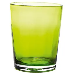 Zafferano 6er-Set wunderschöne Gläser aus handgefertigtem, farbigem Glas, apfelgrün, raffiniertes und elegantes Design, hohe Qualität