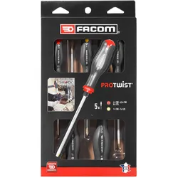 FACOM Schraubendreher-Set 5-tlg. Schock