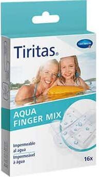 Tiritas Apósitos Aqua Finger Mix 3 Tamaños 16 uds
