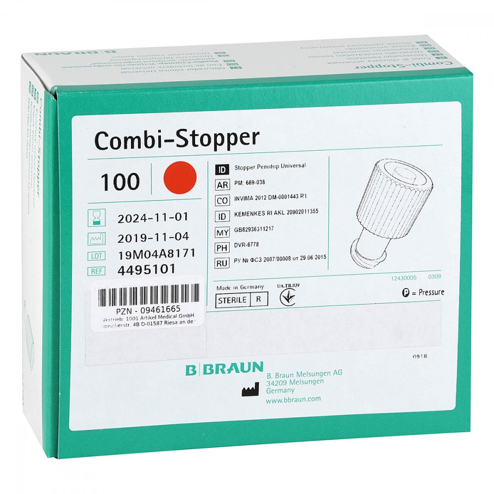1001 Artikel Medical GmbH Kombi Stopper Verschlusskonen rot 09461665