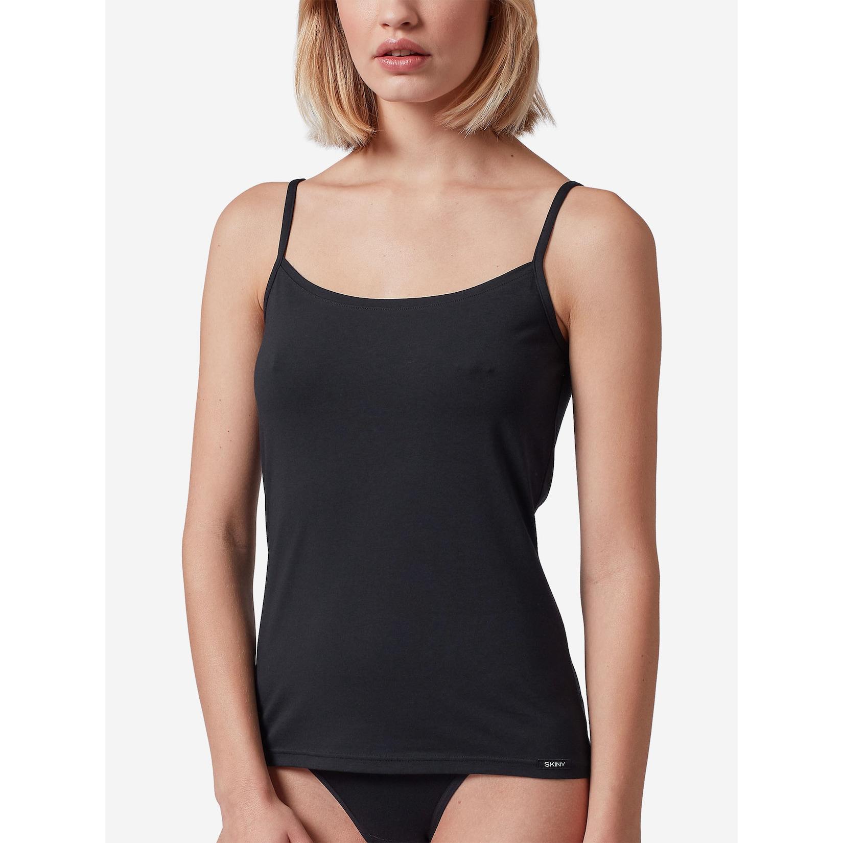 SKINY Damen Spaghettitop Cotton Essentials 2er Pack