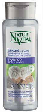Natur Vital Champô Cabelos Brancos Grilsalhos Silver 300 ml