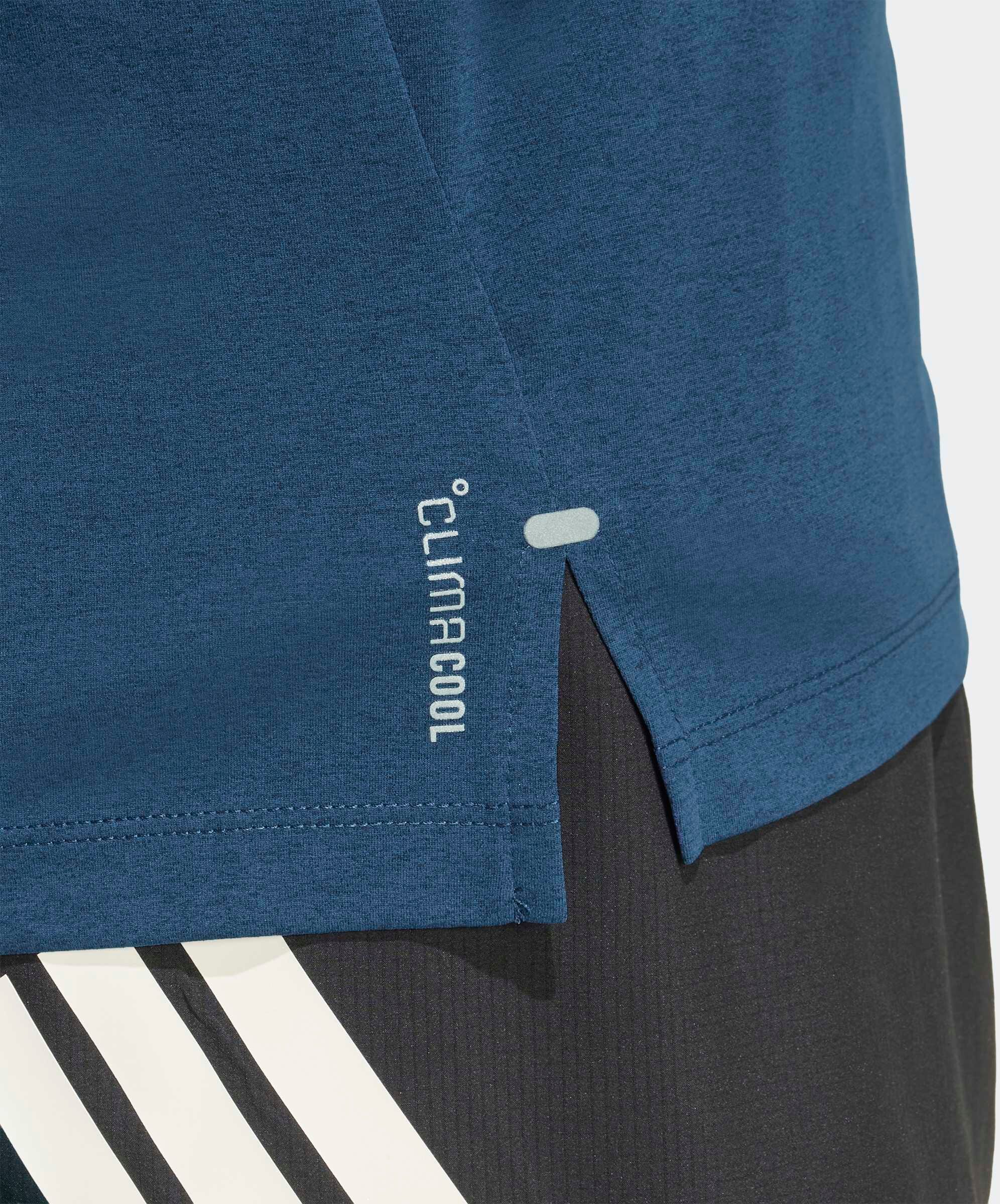 Laufshirt ADIDAS PERFORMANCE "ADI365 CLIMACOOL", Herren, Gr. S, blau (tech indigo), Obermaterial: 100% Polyester, Rundhals, Shirts Laufshirt tech indigo S