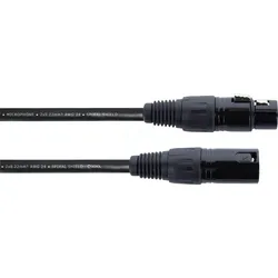 EM 3 FM - Mikrofon Kabel, 3-pol XLR Stecker > 3-pol XLR Buchse, 3 m