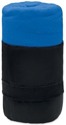 Couverture de voyage personnalisé en RPET MUSALA PET recyclé bleu royal