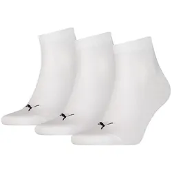 Puma Quarter Socken 3-Pack weiß - 39-42 - 39-42