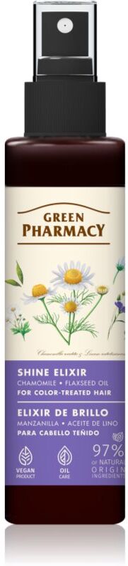 Green Pharmacy Chamomile & Flaxseed oil Elixir élixir sans rinçage pour cheveux colorés 150 ml