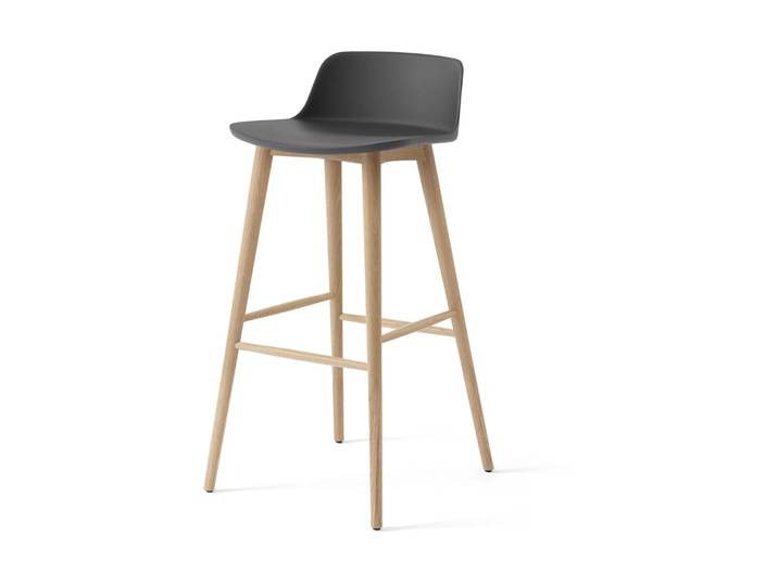 &Tradition Rely HW123 Barhocker Stone grey-lackierte Eiche, 75 cm