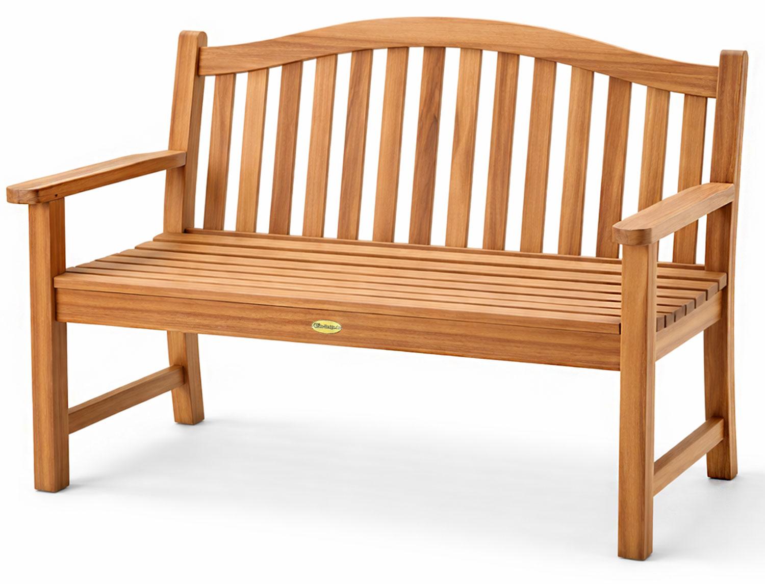 Gartenbank Catania Teak Massivholz Ohne 120 cm