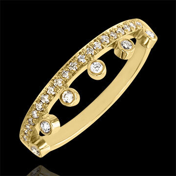 Edenly Ring Vielfalt - MajestÃ¤t - 18 Karat Gelbgold und Diamanten