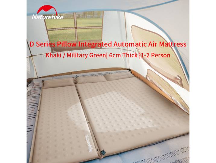 Naturehike – matelas pneumatique automatique intégré série D, 6cm d'épaisseur, connectable, pour Camping en plein air, usage domestique, léger et Portable