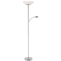 Paul Neuhaus LED-Stehlampe Alfred Alu, Eisen, Stahl & Metall Silber