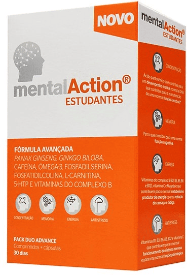 Mentalaction Estudantes Comprimidos x30 + Cápsulas x30