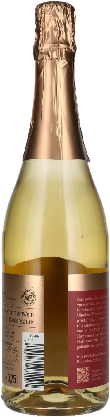 Trummer Uhudler prickelnd weiß 11% Vol. 0,75l