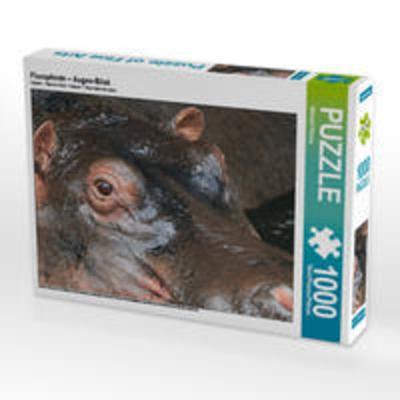 CALVENDO Puzzle Flusspferde – Augen-Blick 1000 Teile Lege-Größe 64 x 48 cm Foto-Puzzle Bild von Michael Herzog