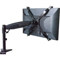 VESA Adapter f. Geräte ohne VESA, Monitorhalterung schwarz, Tischmontage