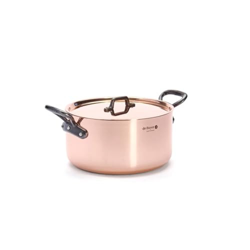 De Buyer Prima Mate QF Kookpan van koper en staal, diameter 24 cm