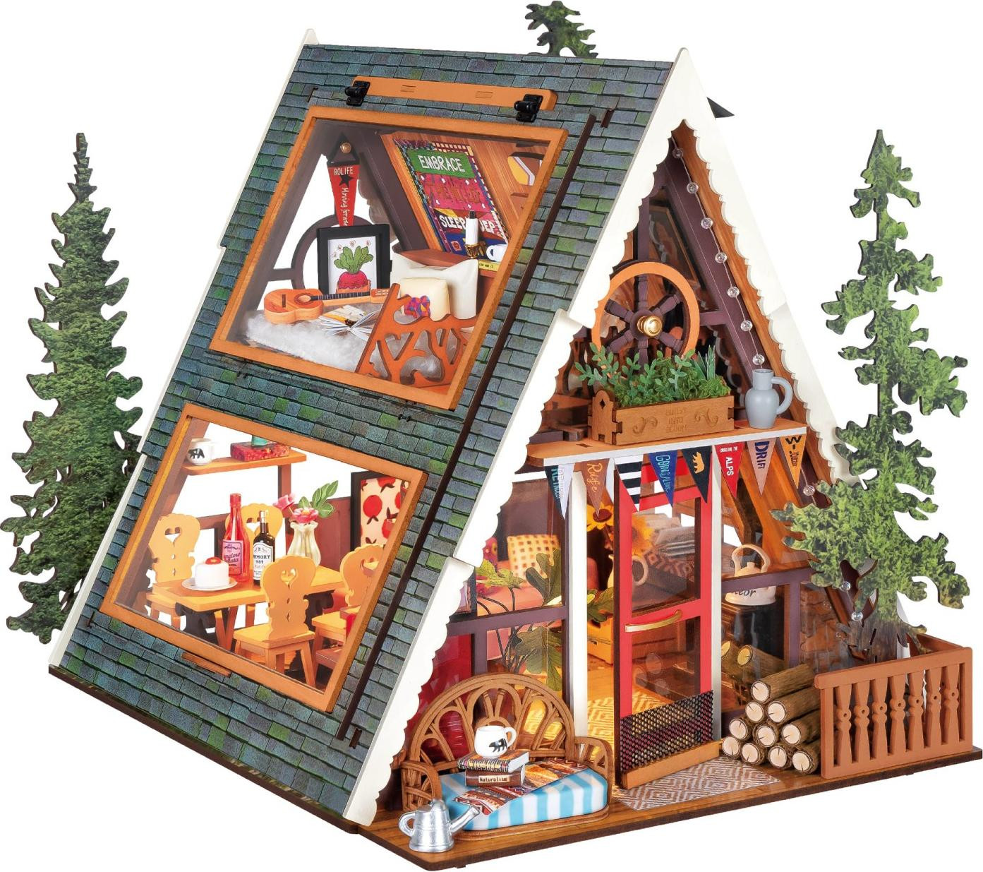 Robotime A-Frame Cabin Bouwpakket