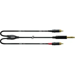 CFY-VCC 1,5 - Y-Adapterkabel, Klinkenstecker auf 2x Cinch, 1,5 m