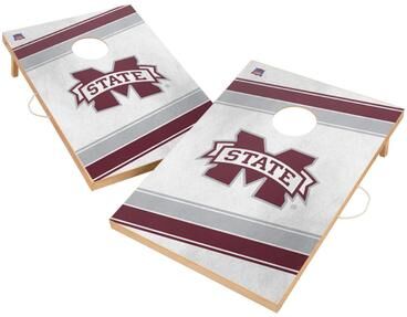 Skip's Garage Mississippi State University Bulldogs 2x4 Tailgate Cornhole Boards