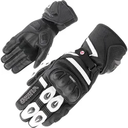 Orina Nero perforierte Motorrad Handschuhe