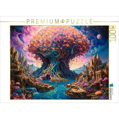 CALVENDO Puzzle Weltenbaum der Sporen: Ein kosmisches Netzwerk, das Himmel und Erde verbindet | 1000 Teile Lege-Größe 64 × 48 cm Foto-Puzzle für