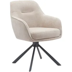 2er-Set Stuhl Avola Stoff Linen