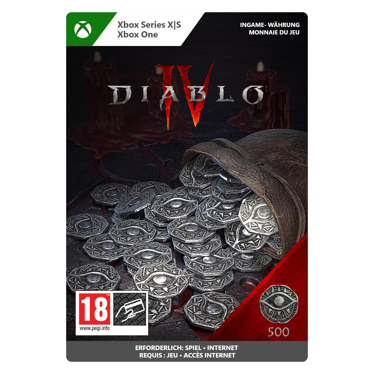 Microsoft Xbox Diablo IV 500 Platinum Download Code (7LM-00070)