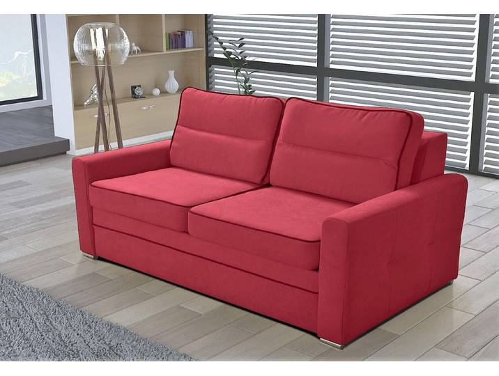 JVmoebel Sofa Schlafcouch in Gelb mit Wellenunterfederung und Polsterschaum, Made in Europa