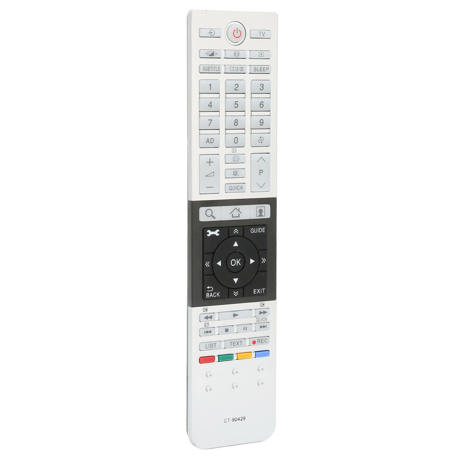 Cocosity Universele vervangingsafstandsbediening voor Toshiba modellen CT-90430, CT-90429, CT-90427, CT-90428, CT-90444 - Compatibel met 4K UHD televisies