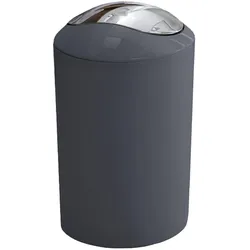 Kleine Wolke Glossy, Abfalleimer, Grau