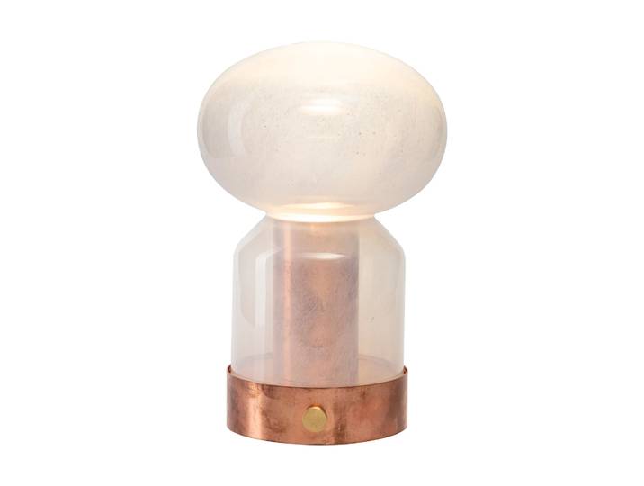 Örsjö Belysning Essence Misty tragbare Tischleuchte Kupfer-Glas