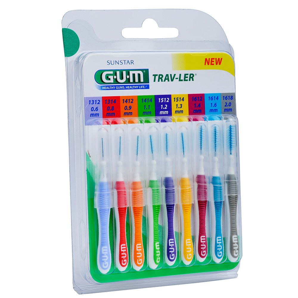 GUM Trav-Ler Sortiment Interdentalbürsten 9 St Zahnbürste