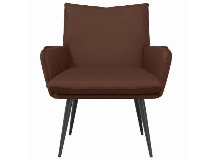 Brun Chaise confortable LEMON Fauteuil Marron Simili cuir Pour maison/bureau_18237