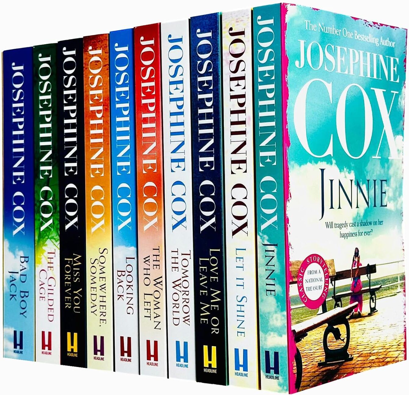 Headline Josephine Cox 10 Books Collection Set – Jinnie, Let It Shine & Heartwarming Family Saga Fiction Collection