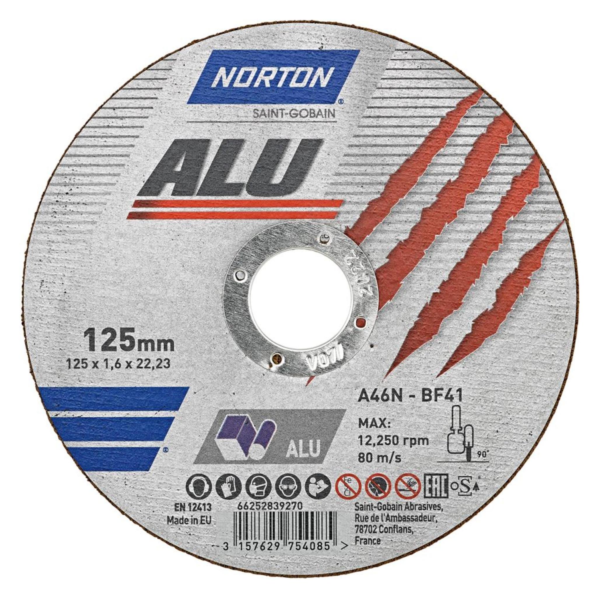 Magni Norton Trennscheibe Alu gerade 125x1,6 mm (3157629754085)