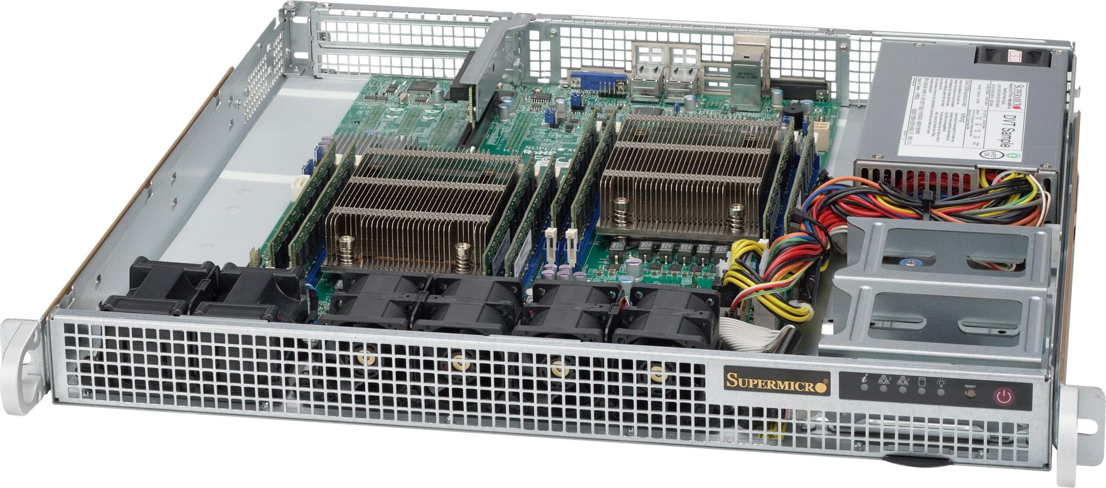 Supermicro 514-505, Rack, Server, Weiß, EATX, 1U, Heimbüro