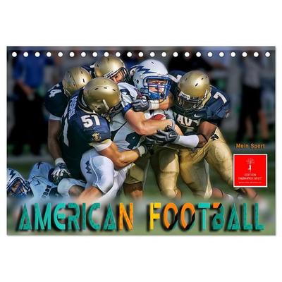 American Football - mein Sport (Tischkalender 2027 DIN A5 quer), CALVENDO Monatskalender