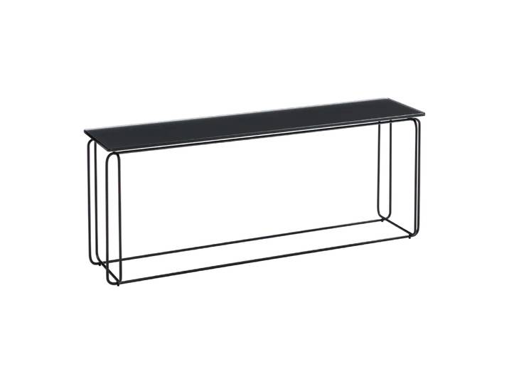 Klubtisch Freistil 182, Freistil, tiefschwarz, Glas