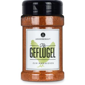 ANKERKRAUT Gewürzmischung für Geflügel, für Fleischgerichte, Trockenmarinade, vegan, im Streuer, 230 g