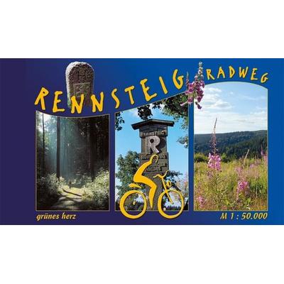 Rennsteig-Radweg Spiralo, Gebundene Ausgabe von Lutz Gebhardt,Thomas Fitzke, Grünes Herz, 978-3-86636-140-9