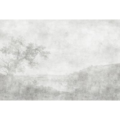Fototapete LIVING WALLS "Walls by Patel Romantic River", grau, B:4m L:2,7m, Vlies, Tapeten, Vlies, Wand